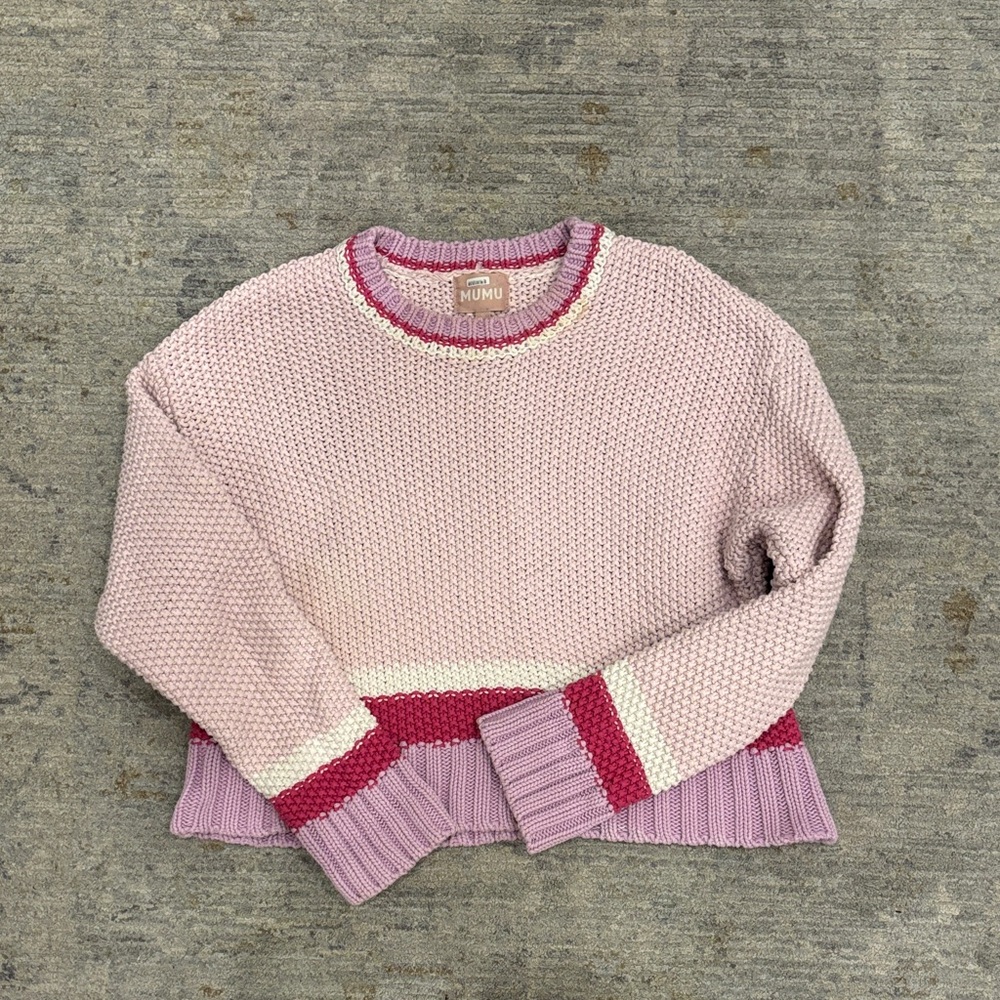 Show Me Your MuMu Blush and Berry Knit Sweater